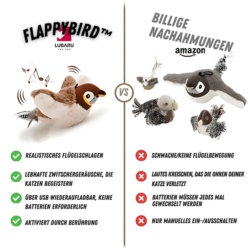 FlappyBird™ Interaktives Katzenspielzeug